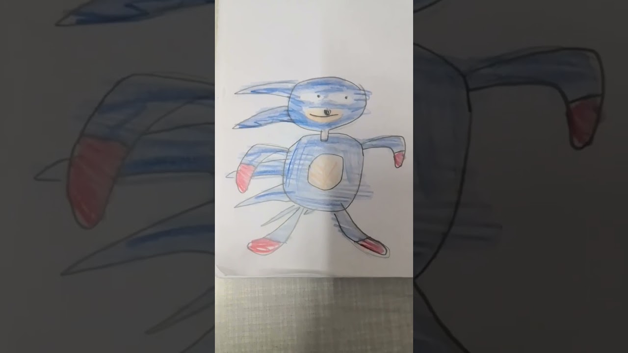 como dibujaba antes vs como dibujo ahora(versi&oacute;n sonic)