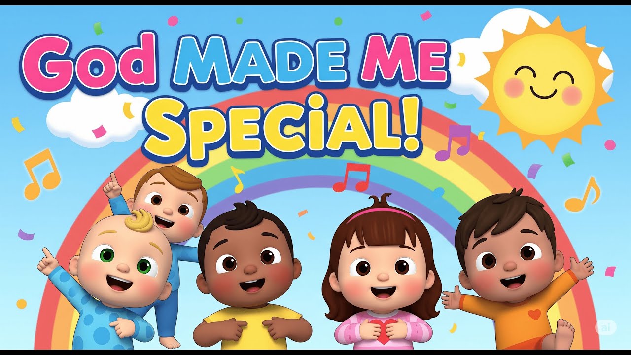 God Made Me Special | Christian Kids Song with Motions | Head to Toe Bible Song for Children