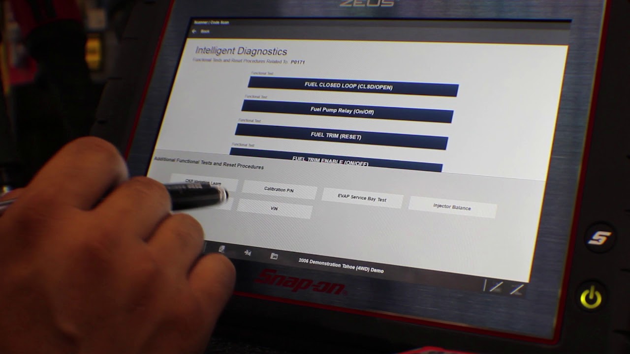 Zeus Snap On Diagnostic system overview demo of intelligent diagnostics