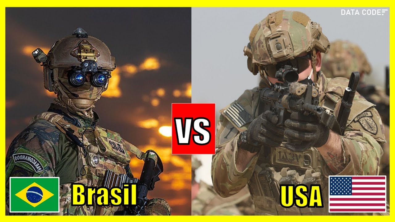 Brasil X Estados Unidos - Compara&ccedil;&atilde;o do Poder Militar 2024