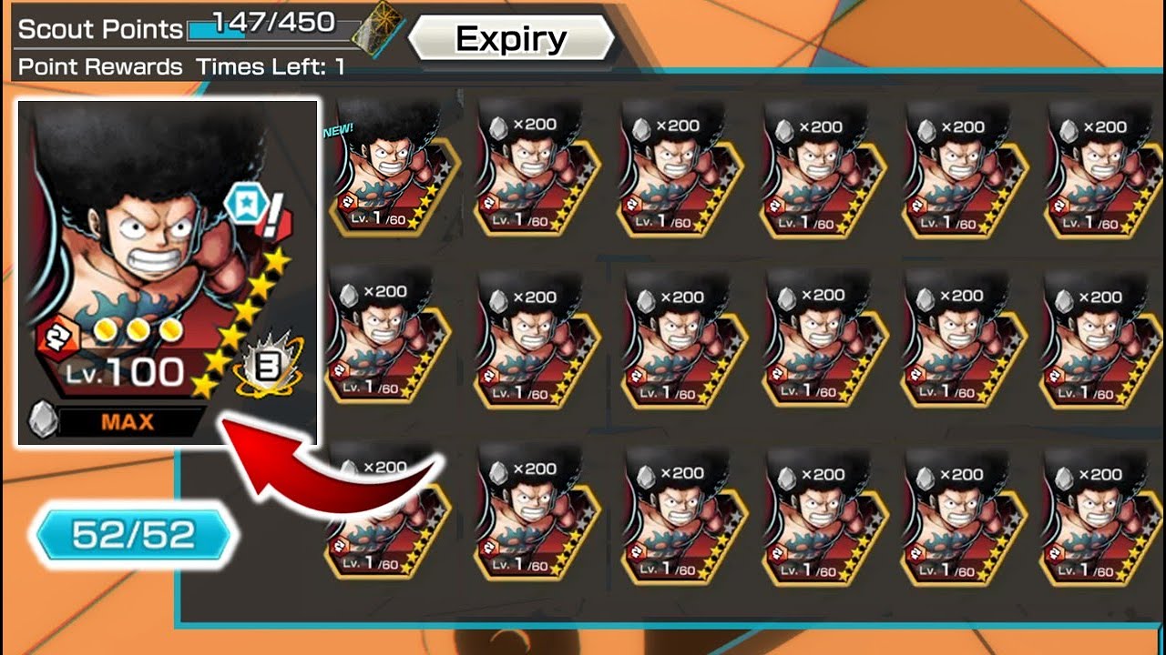 Summons Until I Get 23,050 Frags of Davy Back Fight Afro Luffy (Boost 4) One Piece Bounty Rush OPBR