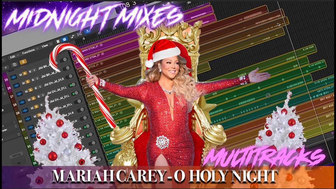 O Holy night - Mariah Carey - RAW Multitrack and Stems Reaction