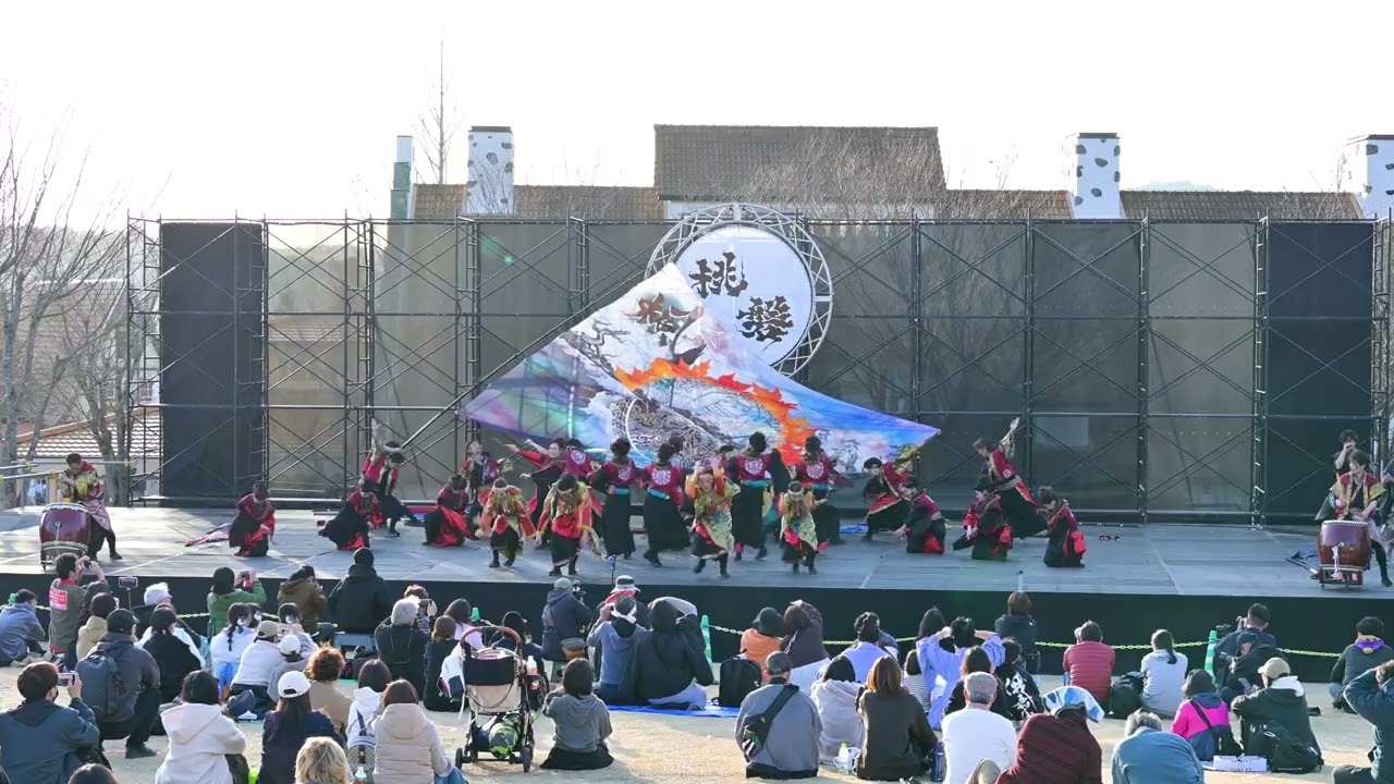 うらじゃ踊り連 楓［受賞演舞］ あかいわ桃磐祭（モモロックフェスティバル）20260301ドイツの森芝生広場【4K】