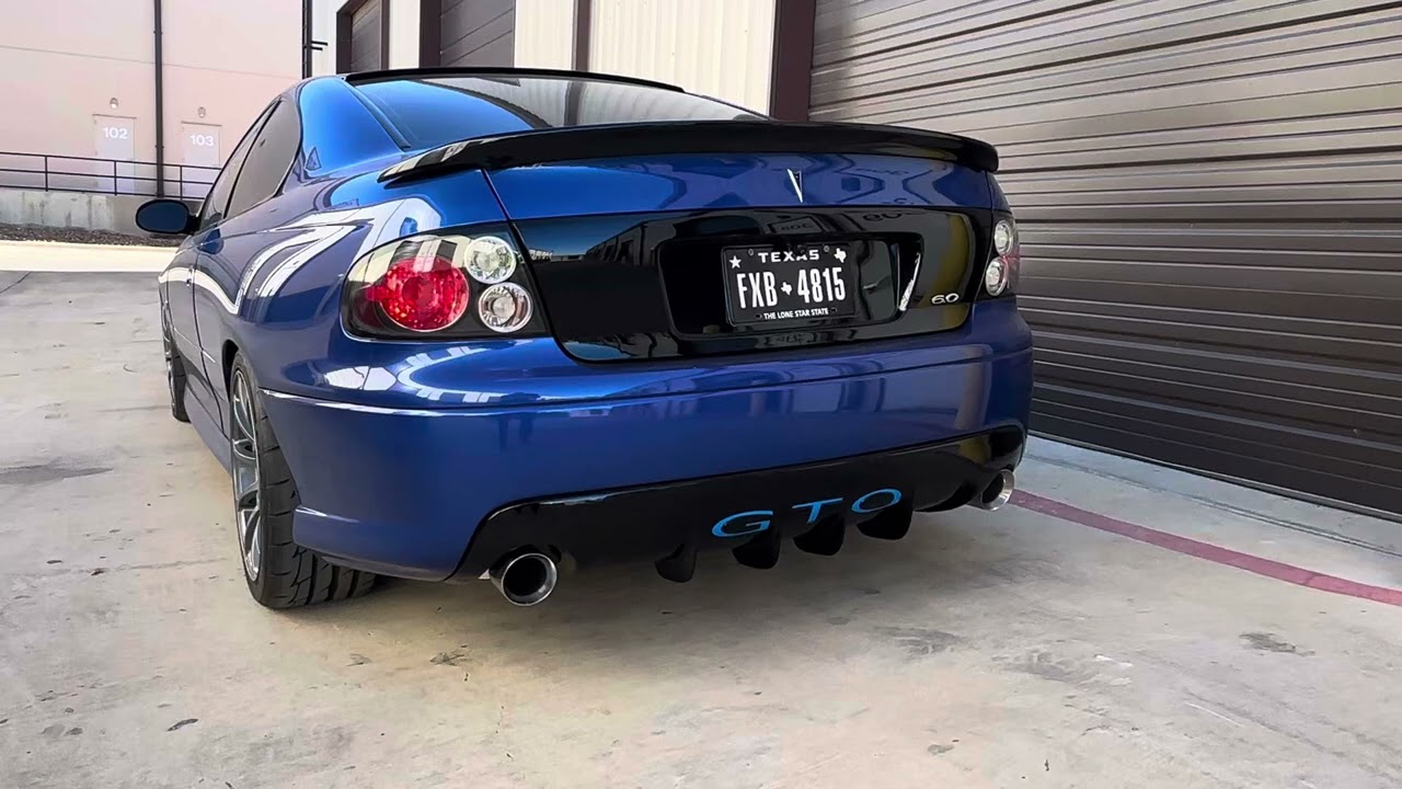 2006 GTO with Speed Driven Performance catback exhaust
