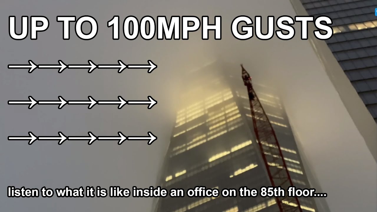 what does the wind sound like at the top of the world trade center?