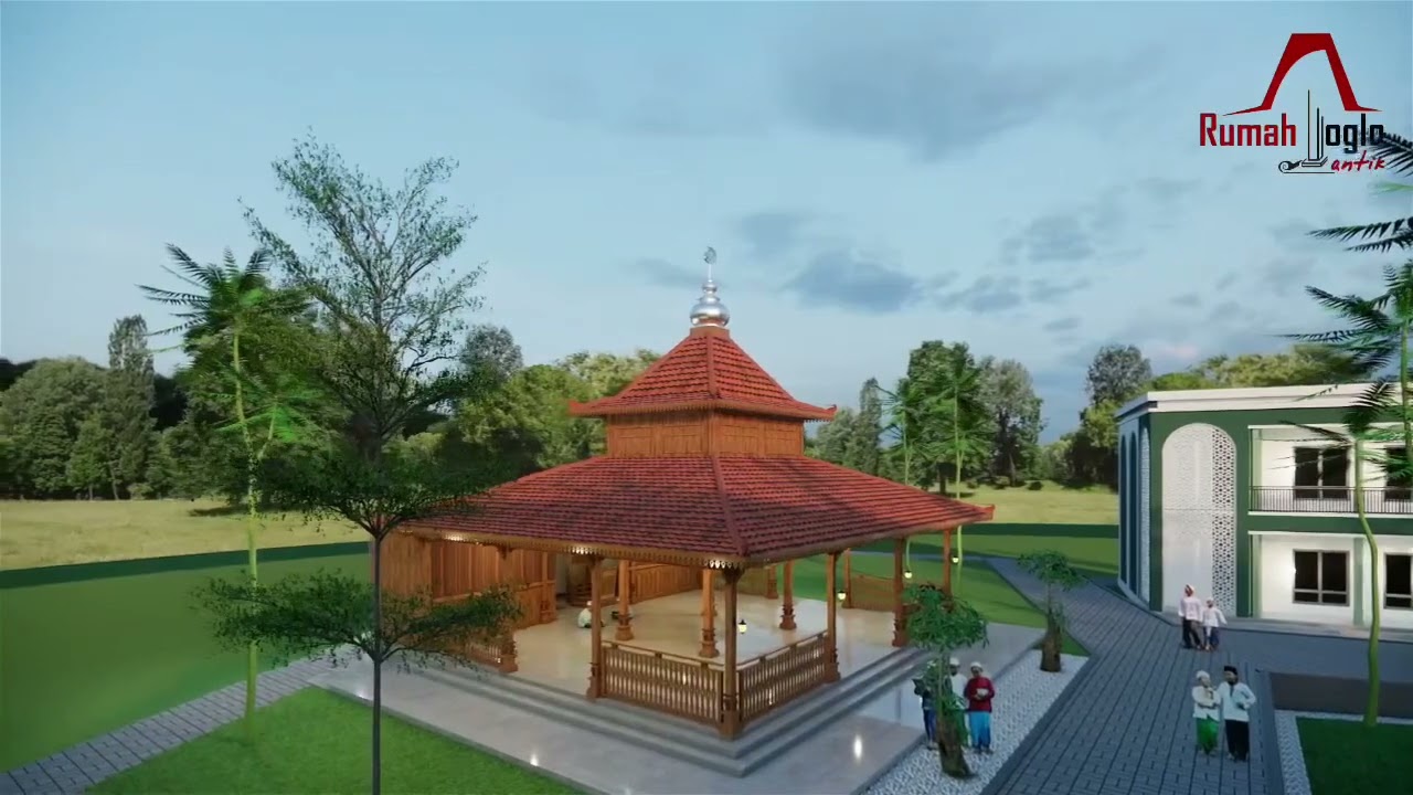 Desain MASJID JOGLO di ponggok Klaten #Masjidjoglo #Joglomodern #Rumahjoglo