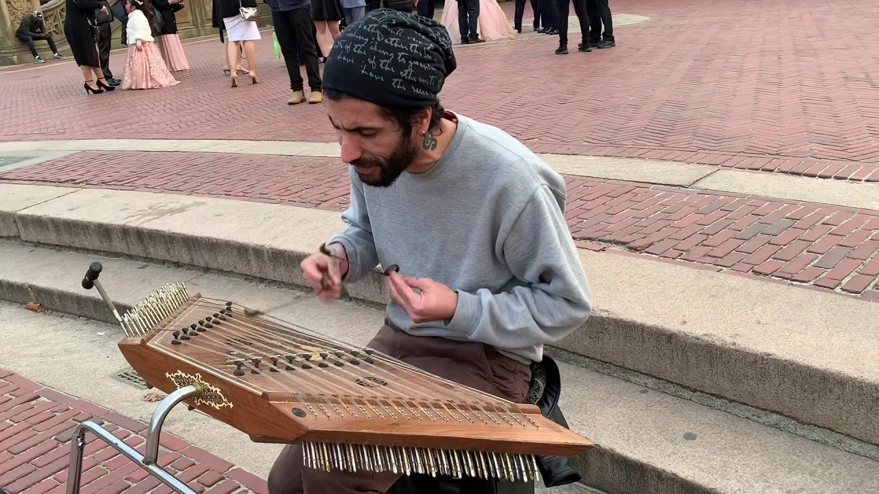 SARI GELIN - SARI GYALIN | Playing Santur in Central Park NYC