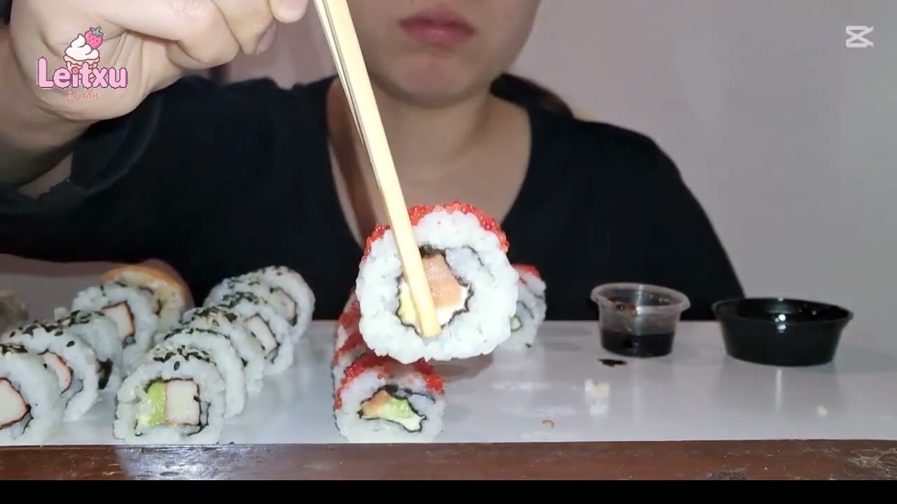 ASMR | Fresh Sushi 🍣✨ No Talking | Eating Sounds