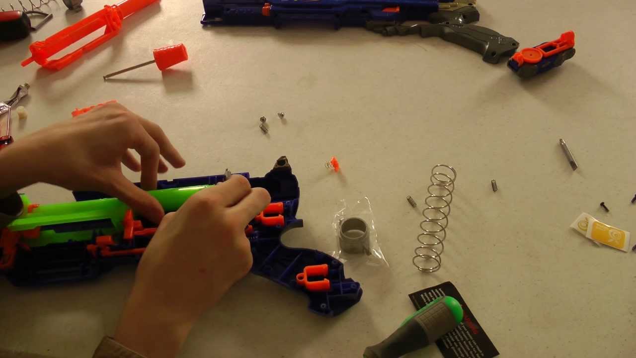 Orange Mod Works Longstrike CS-6 Massacre Kit - Nerf Socom Modifications