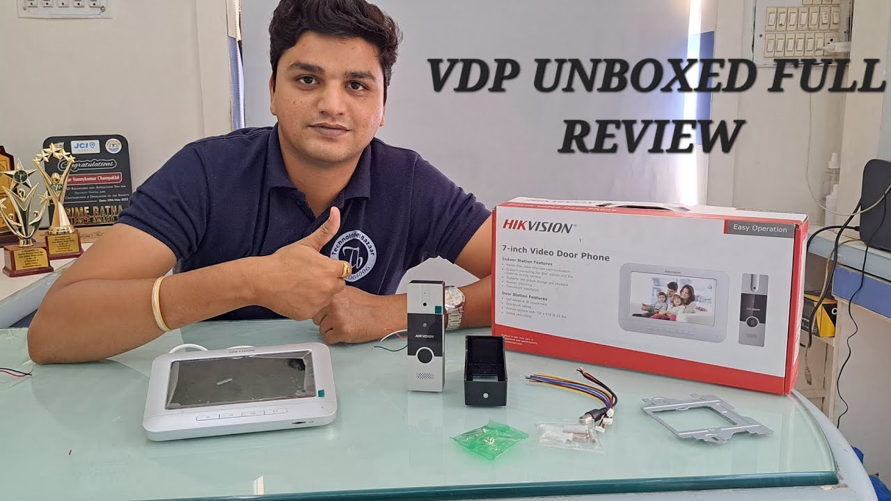 HIKVISION VDP KIS204 VIDEO DOOR PHONE UNBOX AND REVIEW AND FULL DEMO IN HINDI