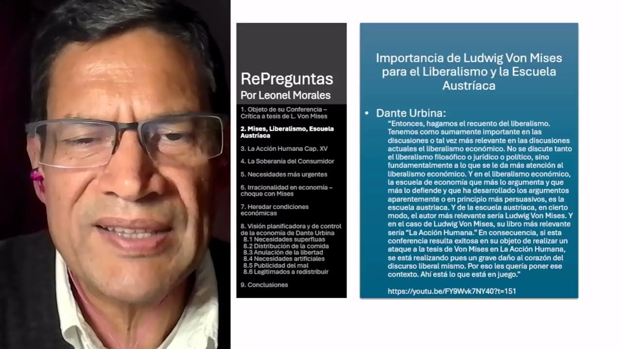 Errores de @danteaurbina en su crítica al liberalismo de Ludwig Von Mises