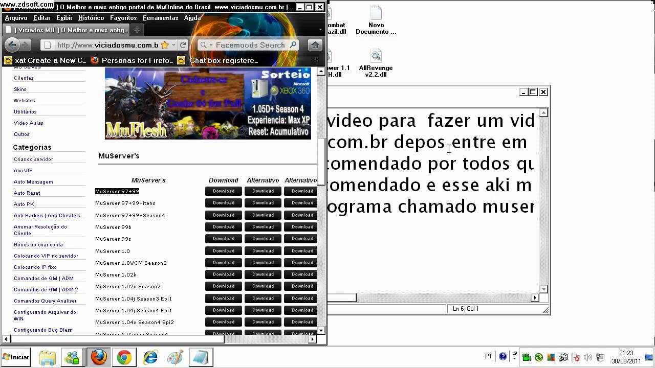 Como criar Server De MuOnline Gratis e Sem Ser Dificil!