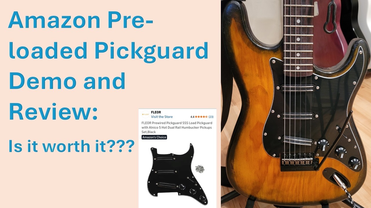 Pre-wired Pickguard Demo and Review: Fleor Dual Rails for Strat