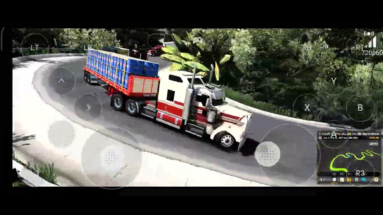 American Truck Simulator; bajando full freno motor (Android) 💓🇨🇴😎