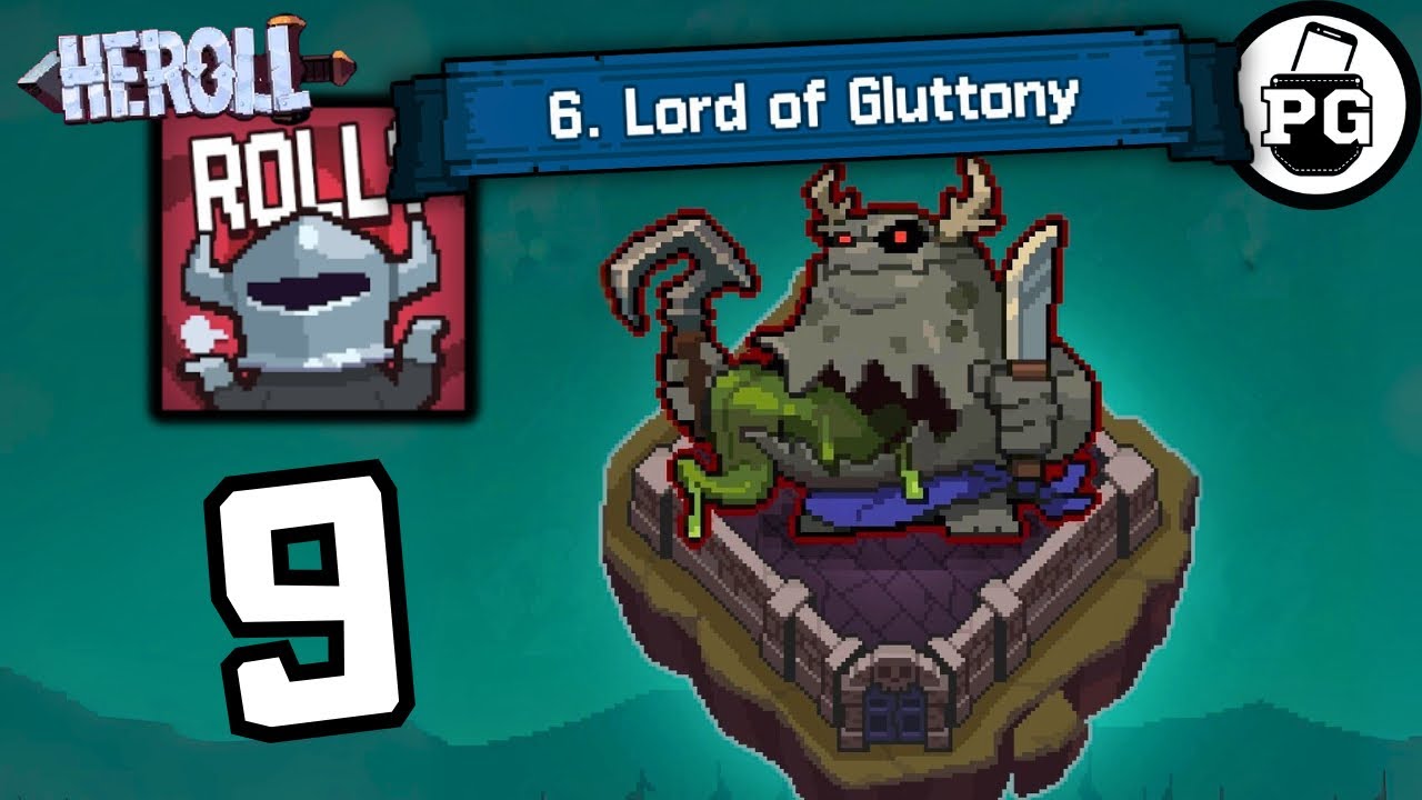 Defeating Lord Of Gluttony Boss In Stage 6. 🎲 Heroll : Roguelike RPG - Gameplay Walkthrough |Part 9|