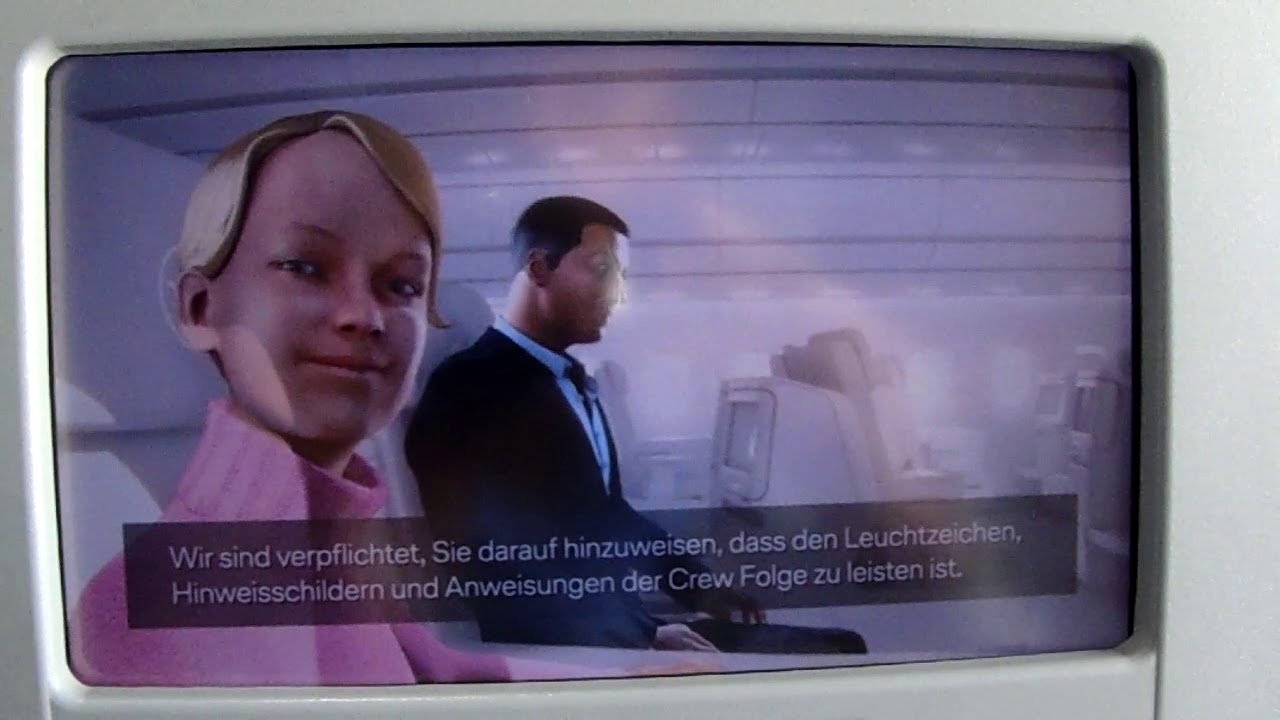 Safety video Lufthansa Airbus a380-800