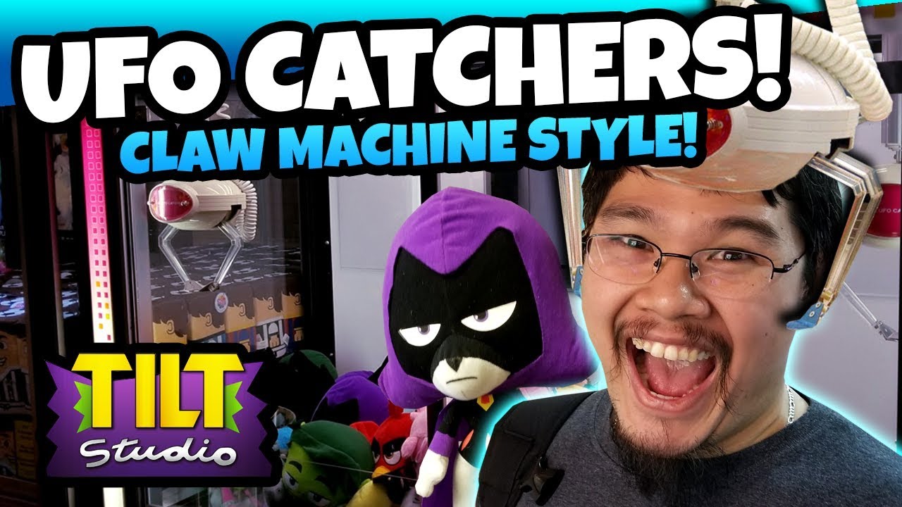 UFO Catchers! Winning EPIC Prizes from the UFO Catcher Claw Machines at Tilt Studio Arcade!