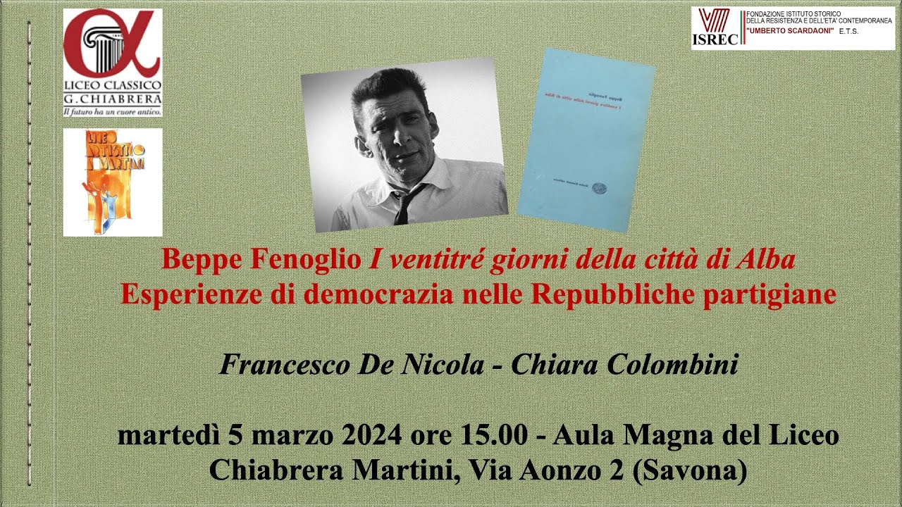 Conferenza Beppe Fenoglio - I ventitré giorni della città di Alba