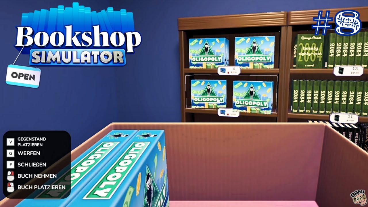 Brettspiele!? Es wird immer besser 🤓 📚 #8 | Bookshop Simulator | Live Let’s Play