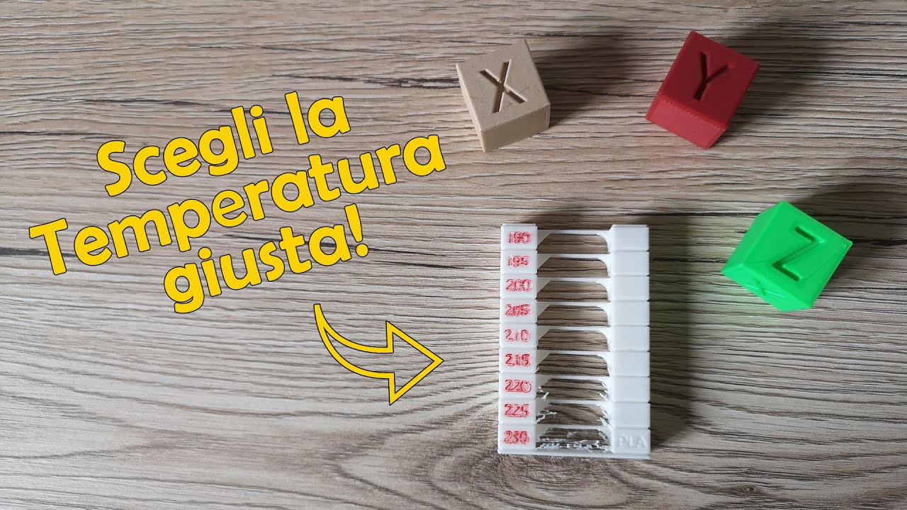 Test PLA Ep.1 - Come scegliere la temperatura migliore per il proprio filamento? Temp Tower!