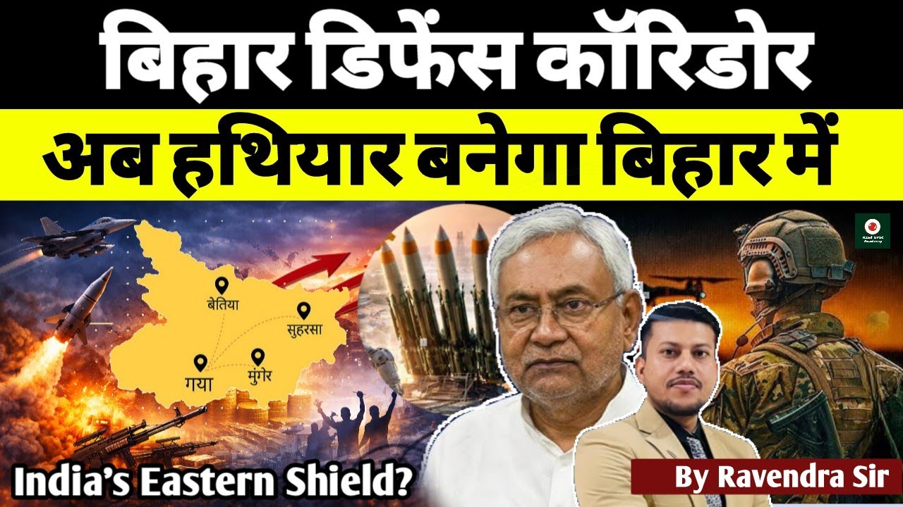 Bihar Defence Corridor 🚀 बनेगा भारत का नया Defence Hub | लाखों रोजगार का ऐलान! China-Pakistan Factor