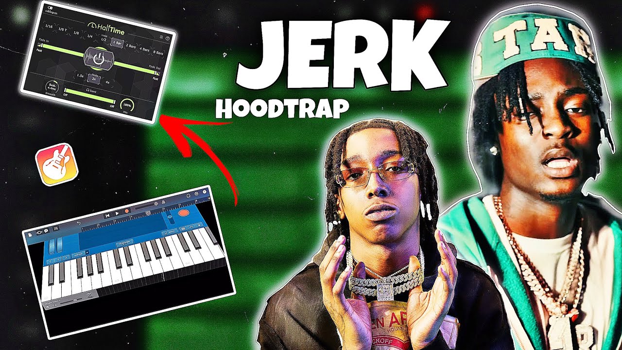 How to make Jerk Drill Tutorial on GarageBand iOS (HoodTrap) | Halftime Alternative technique!