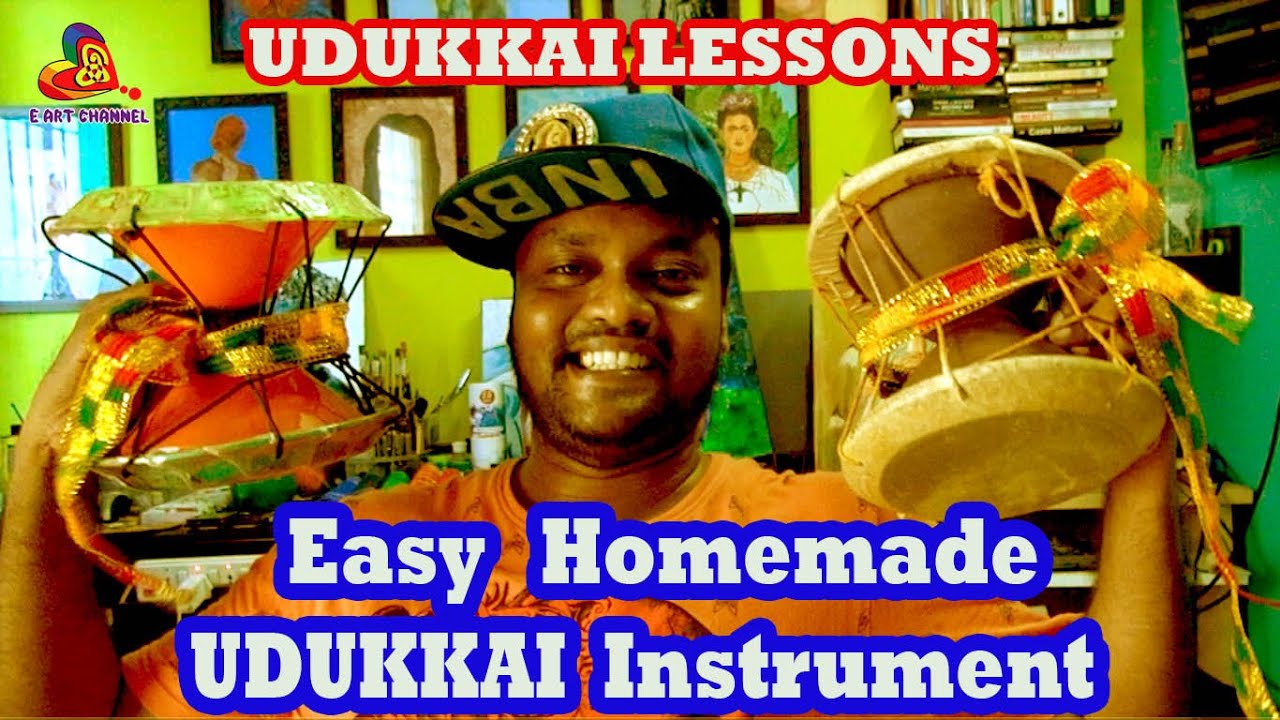 வீட்டில் உடுக்கை செய்வது எப்படி ?  easy homemade  udukai ll lesson ll