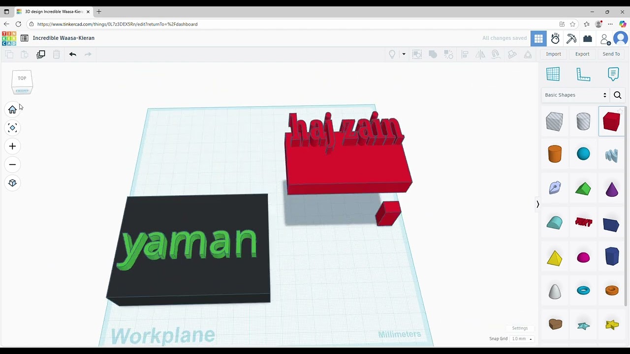 3D design Incredible Waasa Kieran   Tinkercad   Profile 1   Microsoft​ Edge 2025 10 13 12 51 04