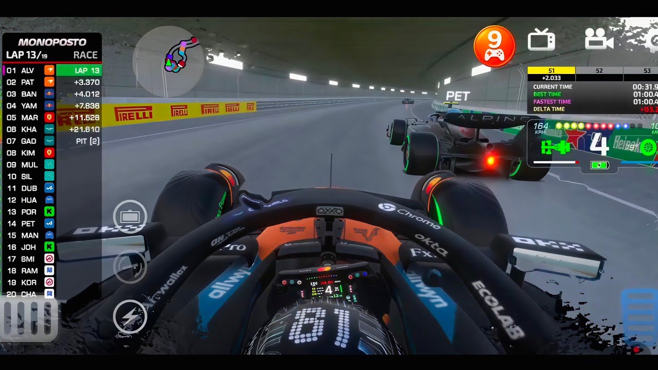 Monaco GP circuit | challenged in the rain 🌧️ monoposto 2k25|Car Crashed in Final Lap 😢😮‍💨First Lap.