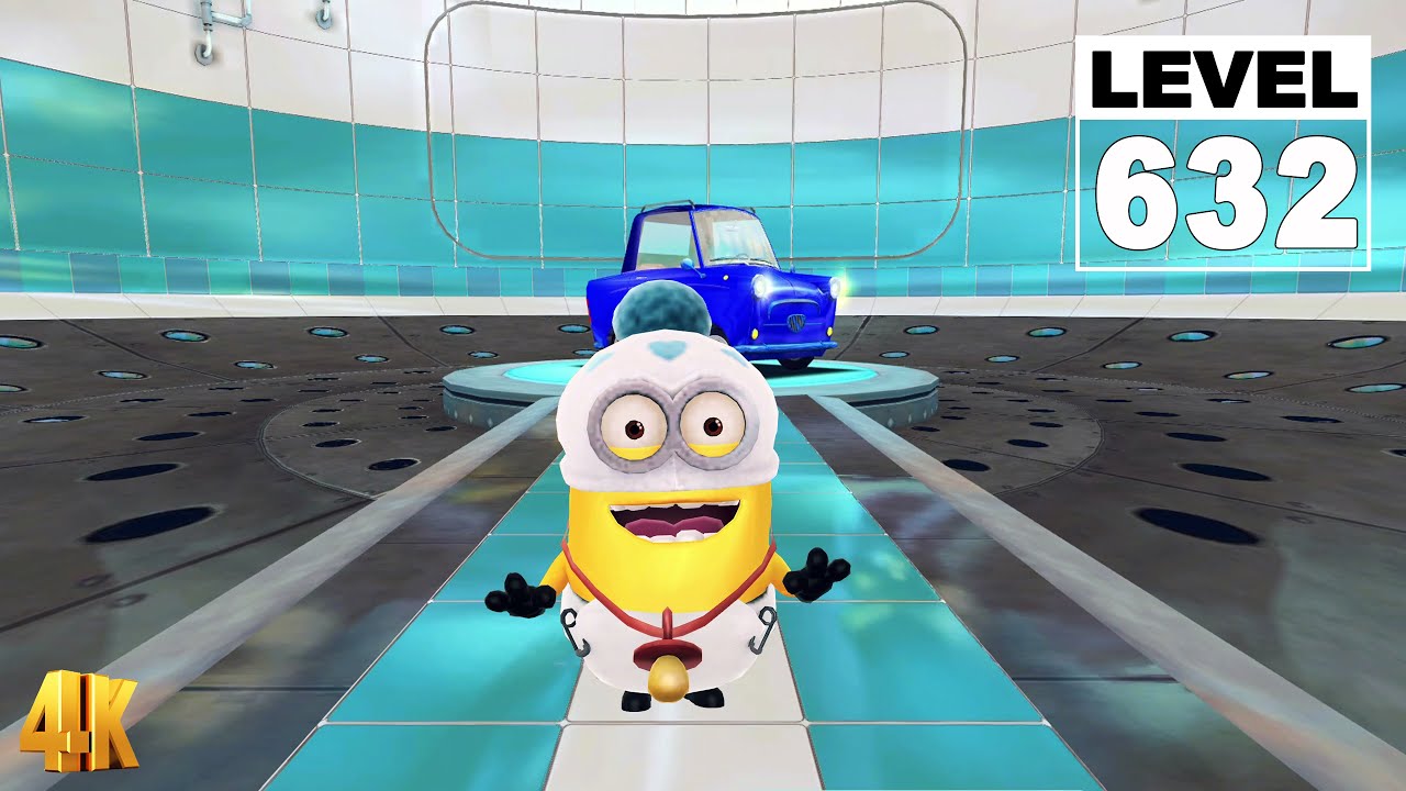 Minion Rush Baby Minion jump over obstacles 160 times at Anti Villain League - Level 632 4K