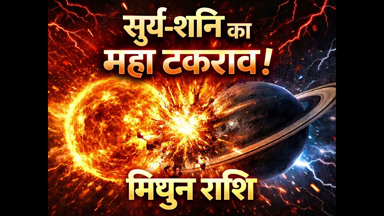 सूर्य-शनि टकराव 2026 – मिथुन (Mithun) Gemini राशि की किस्मत या कर्मों का हिसाब? जानिए उपाय