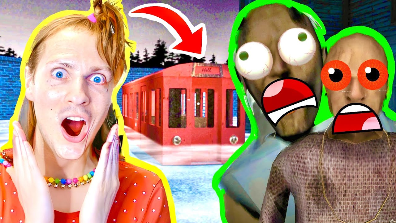 GRANNY MAIS SON TRAIN EST DANS LE JARDIN !