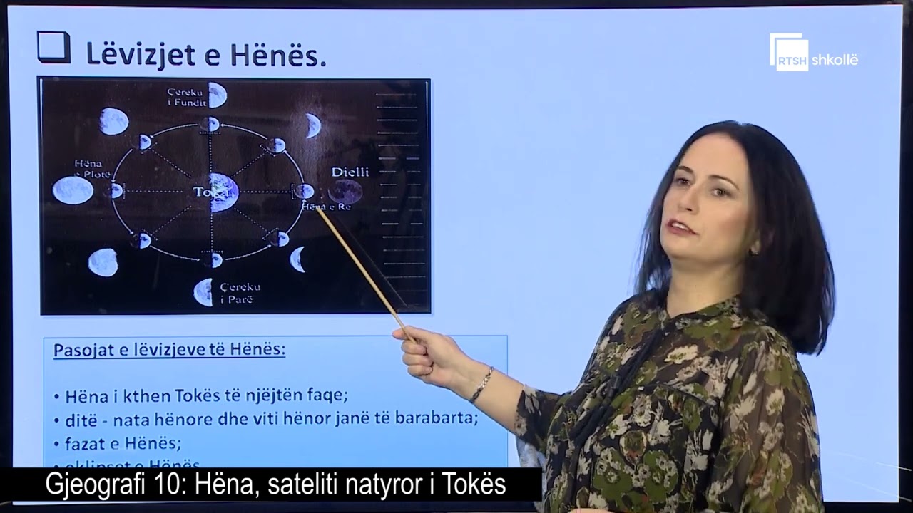 Hëna, sateliti natyror i Tokës | Gjeografi 10