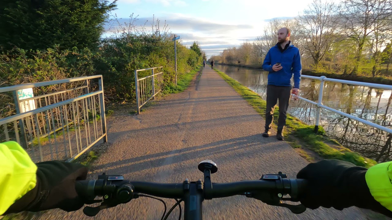 4K Virtual Cycling Workout - The Bridgewater Way from Altringham to Deansgate-  NCR 82