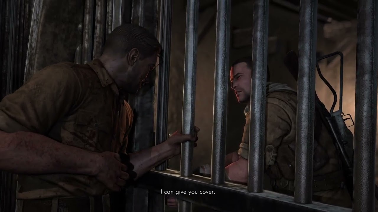 Sniper Elite 3: Branching cutscene