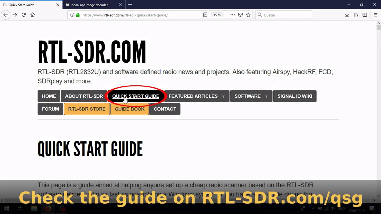 SDR# and noaa-apt setup on Windows