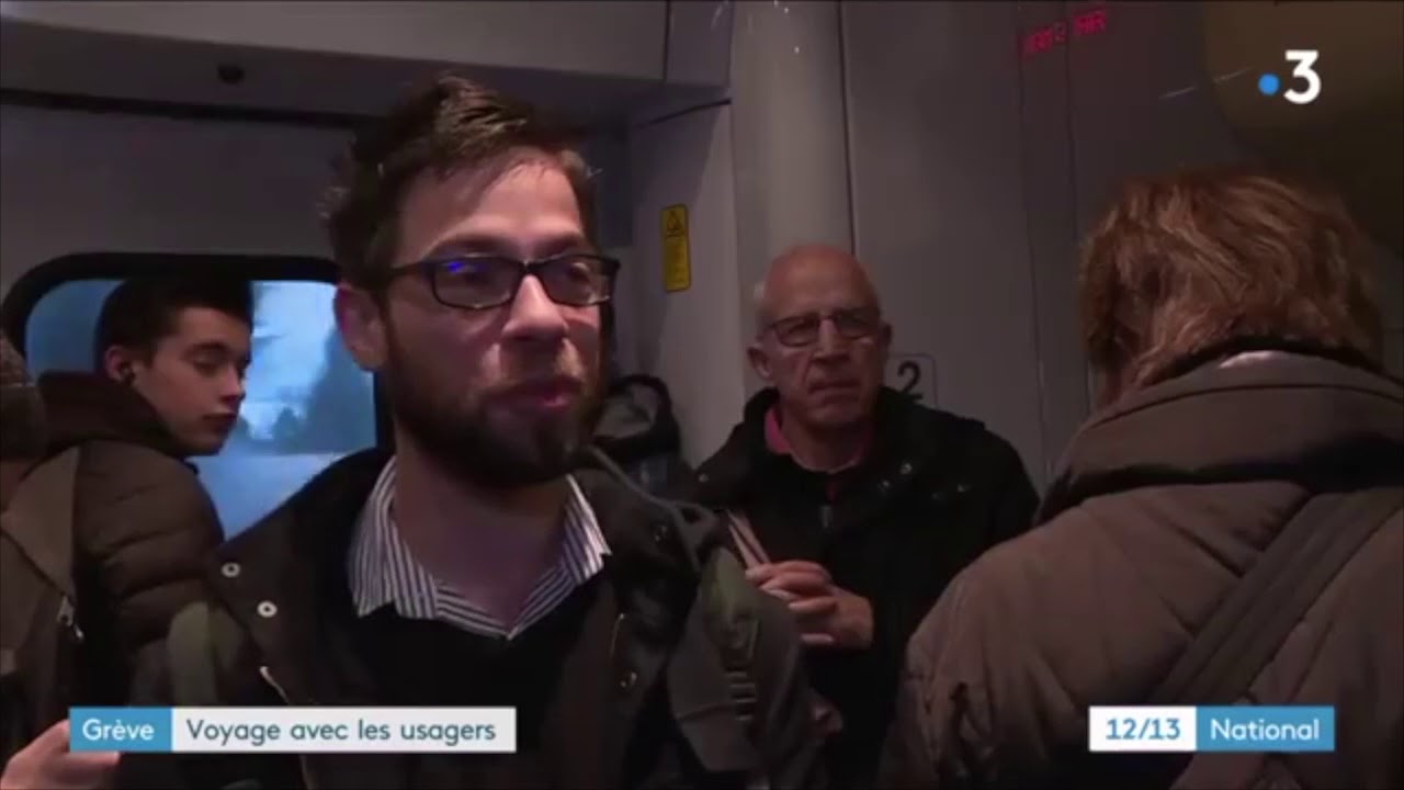 1er jour de Grève à la SNCF - Suivi d'un voyageur Chartres Paris