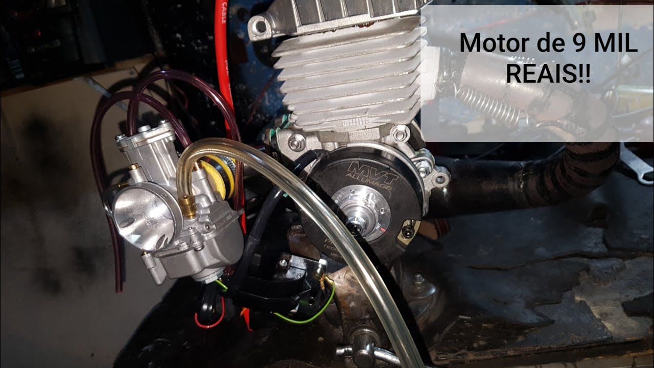 Mostrando o motor de 9 MIL REAIS