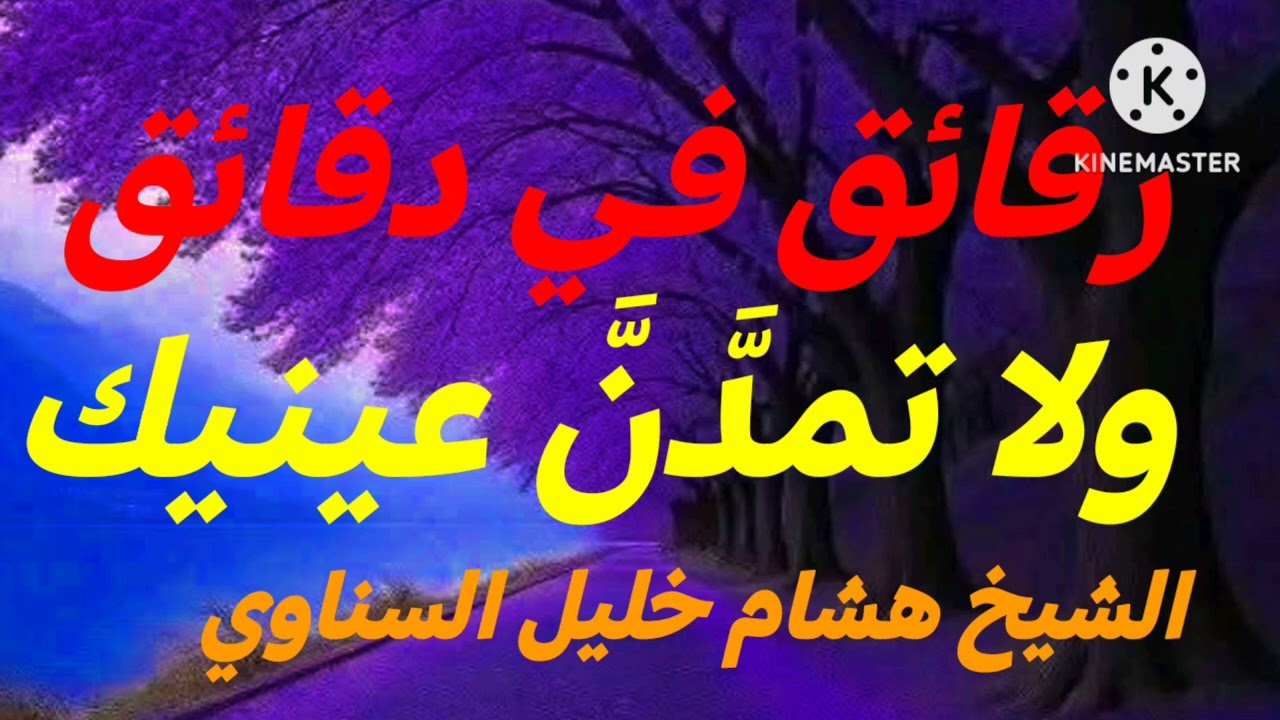 ولا تمدَّنَّ عينيك الشيخ هشام خليل السناوي 
