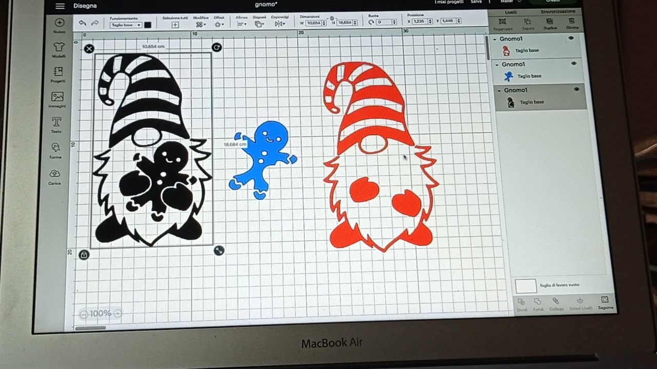 CARICARE UN'IMMAGINE SU DESIGN SPACE CRICUT MAKER parte 3