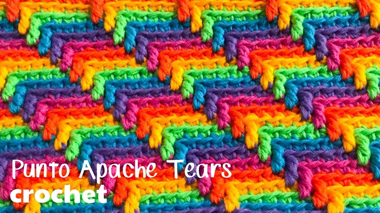 Punto Aparche Tears tejido a crochet con todos sus secretos / Tejiendo Perú