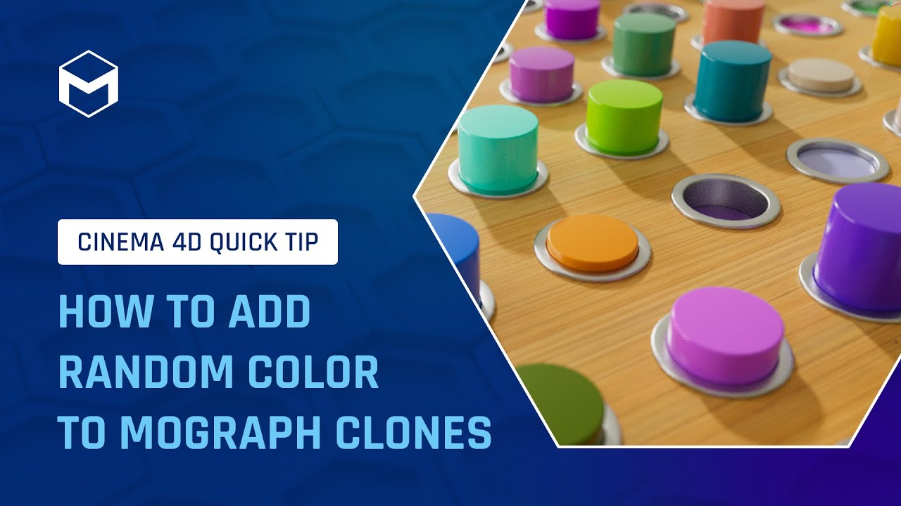 #C4DQuickTip 89: Как добавить случайный цвет к клонам MoGraph в Cinema 4D