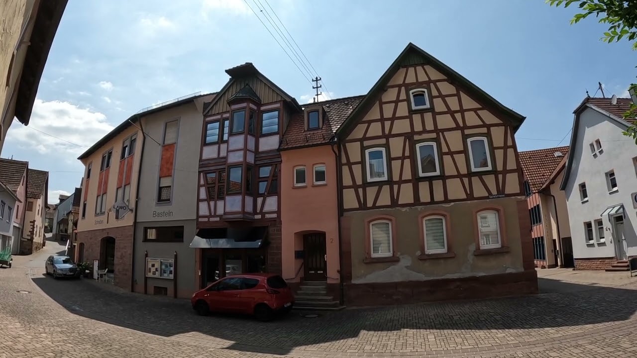 D: Külsheim. Baden-Württemberg. Eindrücke aus der Stadtmitte. Juni 2025
