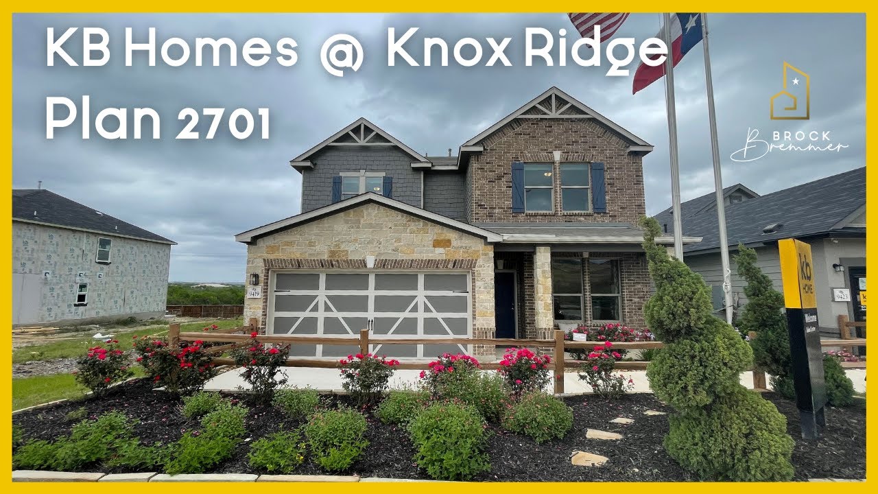 KB Homes | Knox Ridge | Plan 2701 | 2,701 SF | 4 Bedroom | 2.5 Bath | Converse, Texas