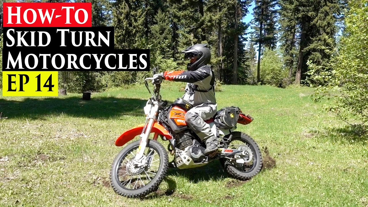 Enduro Riding Tips Series EP 14 | How To Skid Turn Motorcycles - ADV, Dual Sports & Dirt Bikes