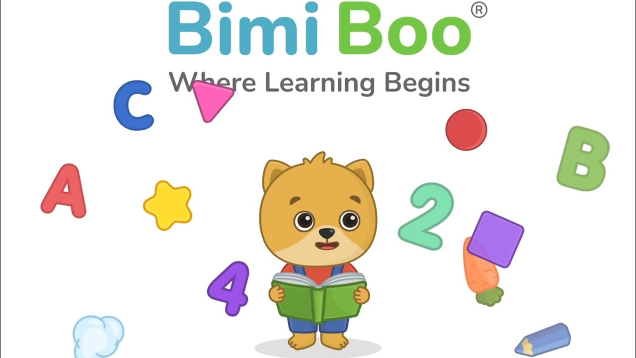 Bimi Boo Learning Video Game For Toddlers Preschoolers Kids. Numbers, Counting, Colors, Coloring 