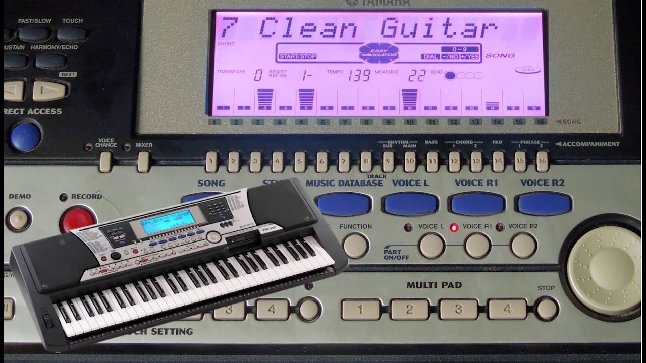 YAMAHA PSR-550 All Demo Songs
