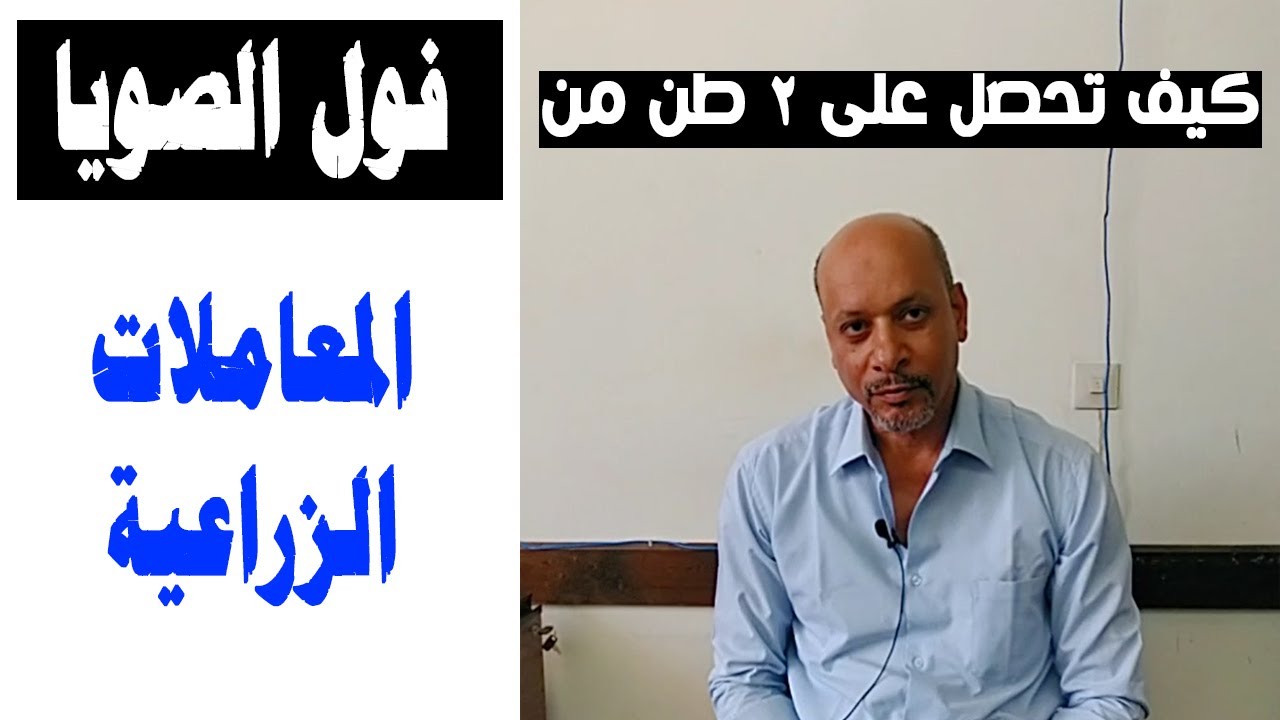 احصل على 2 طن من فول الصويا | التوصيات الفنية لمحصول فول الصويا