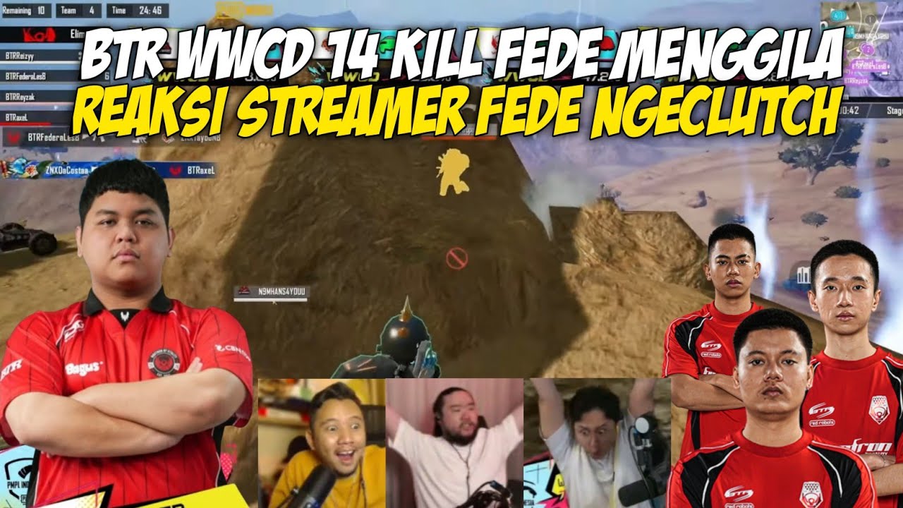 REAKS STREAMER BTR WWCD 14 KILL! FEDERALES NGECLUTCH - PMPL ID SPRING 