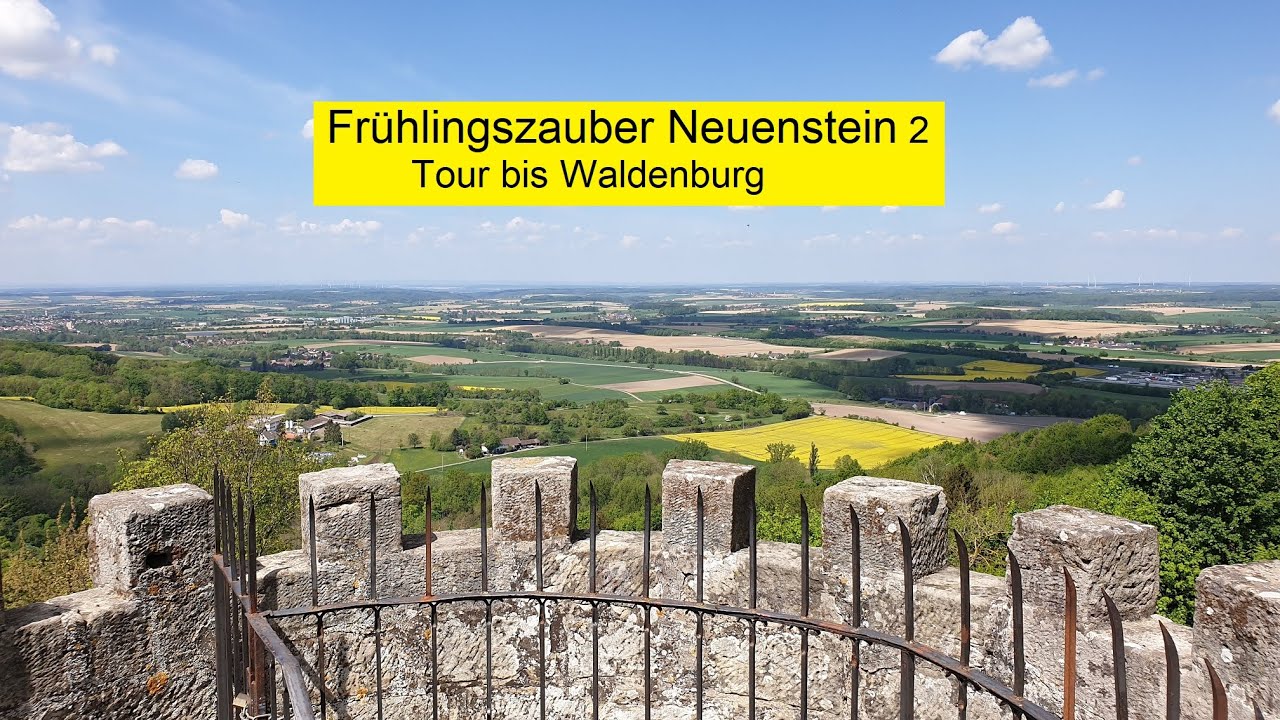 Frühlingszauber Neuenstein 2, Route über Neumühlsee Waldenburg Kesselfeld, So schön ist Hohenlohe